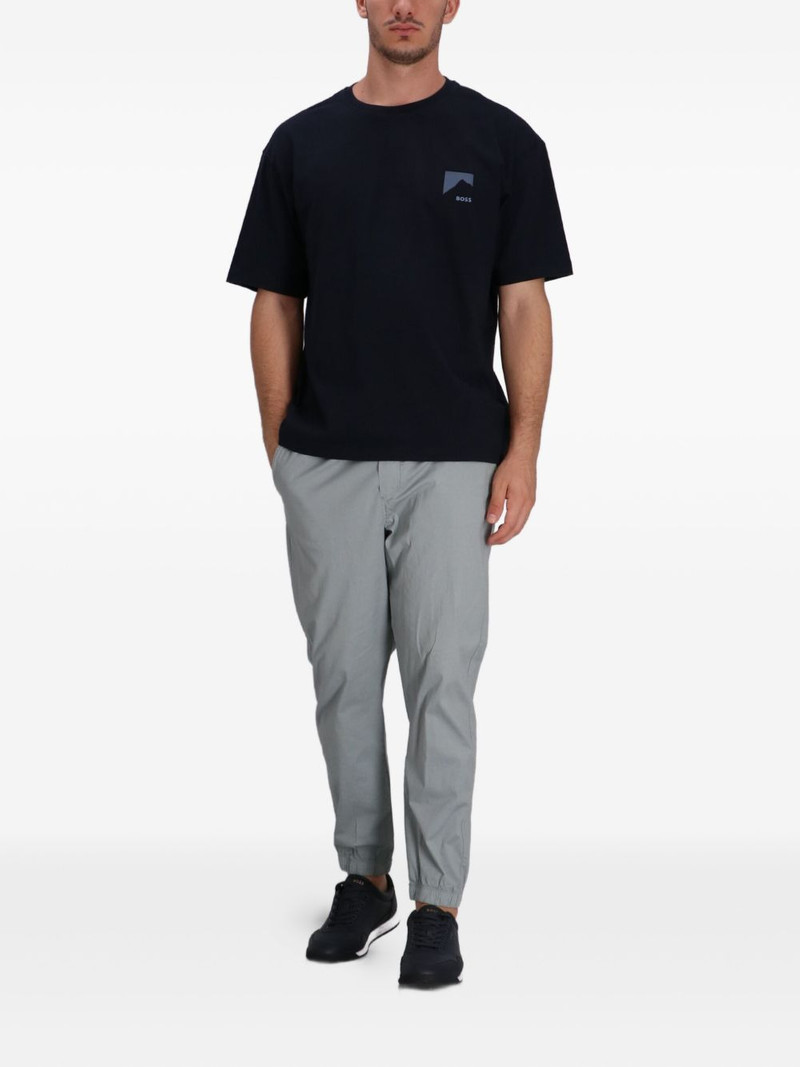 BOSS mountain-print T-shirt outlook