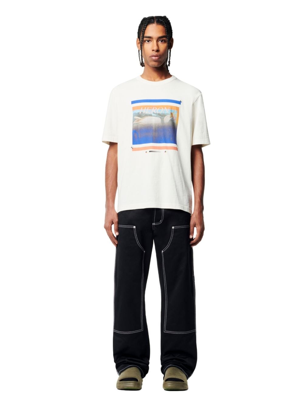 Misprinted Heron Ss Tee - 2