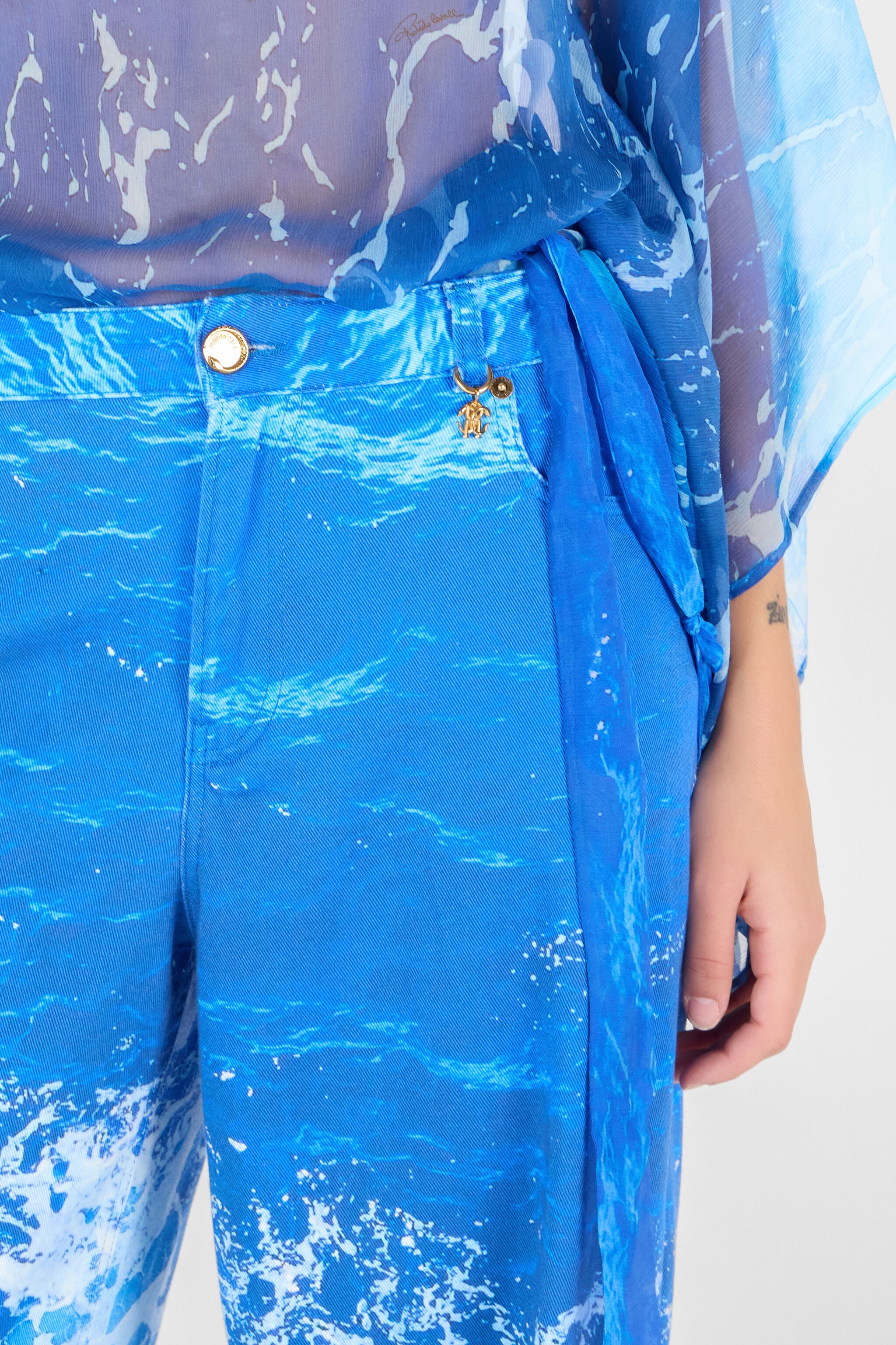 Stretto di Messina Print Jeans - 6
