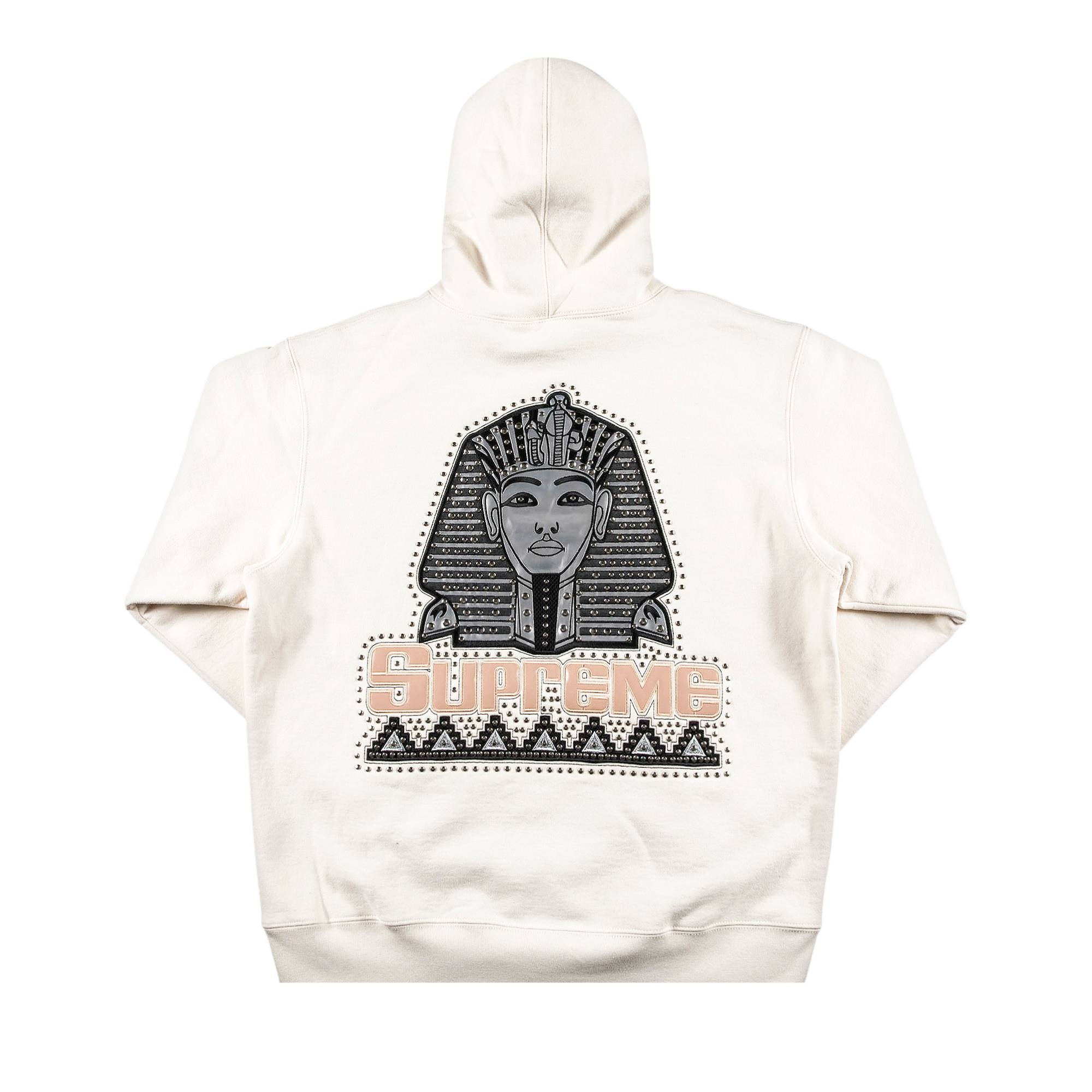Supreme Pharaoh Studded Hooded Sweatshirt 'Natural' - 2