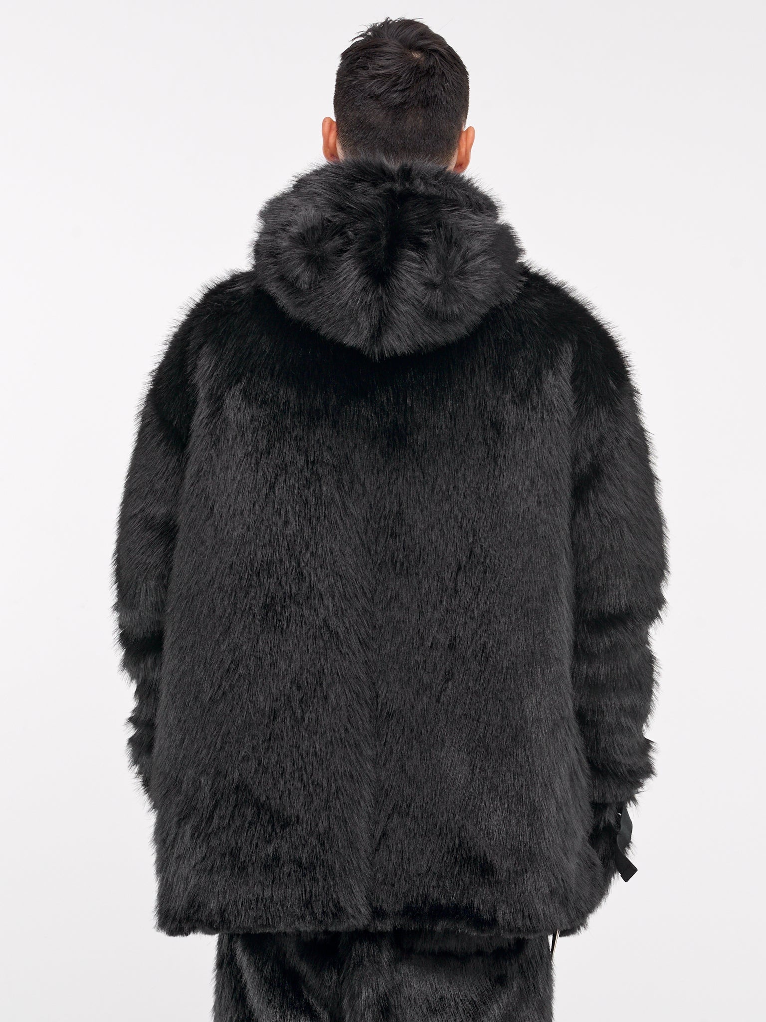 Faux Fur Hoodie - 3