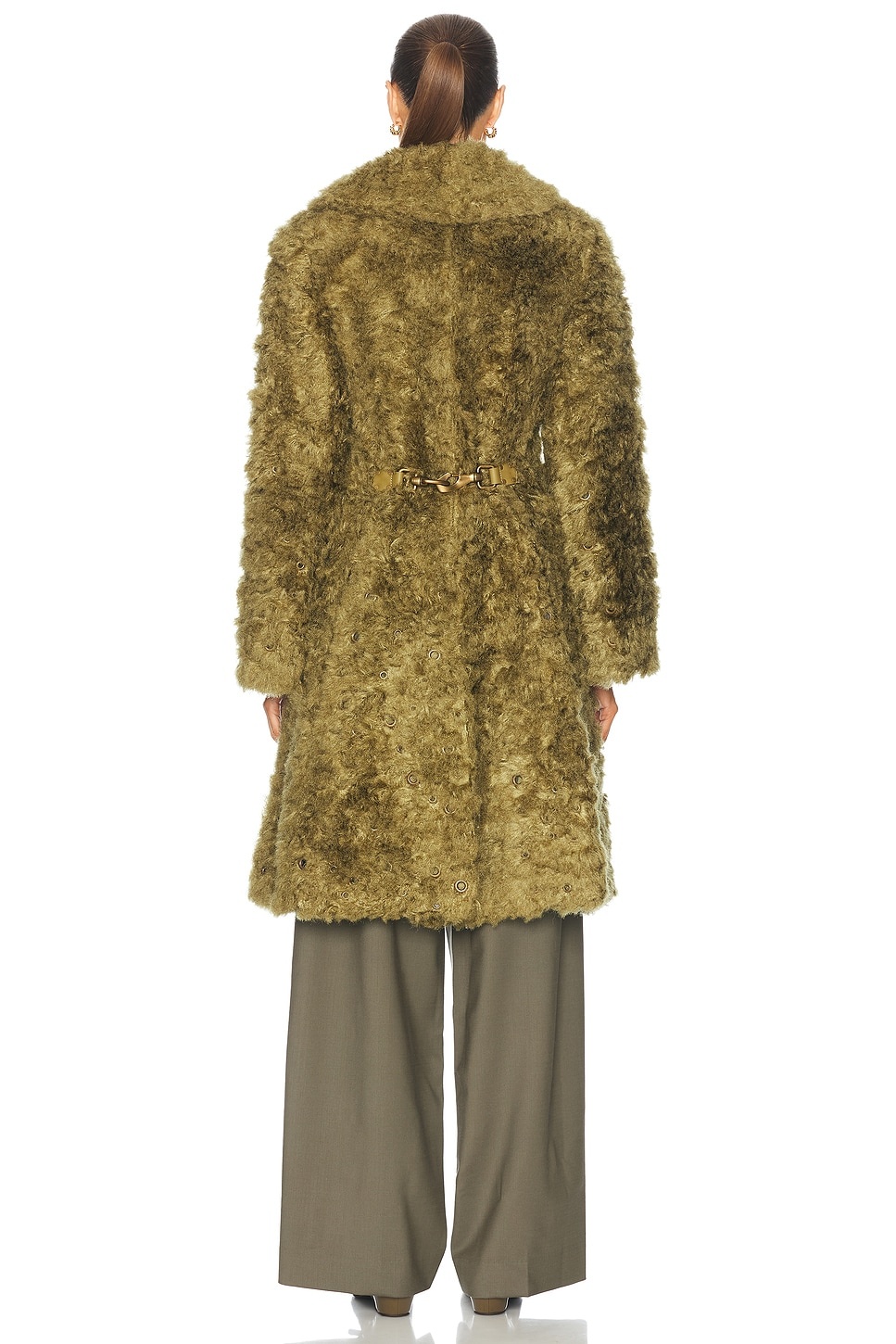 Button Front Long Coat - 4