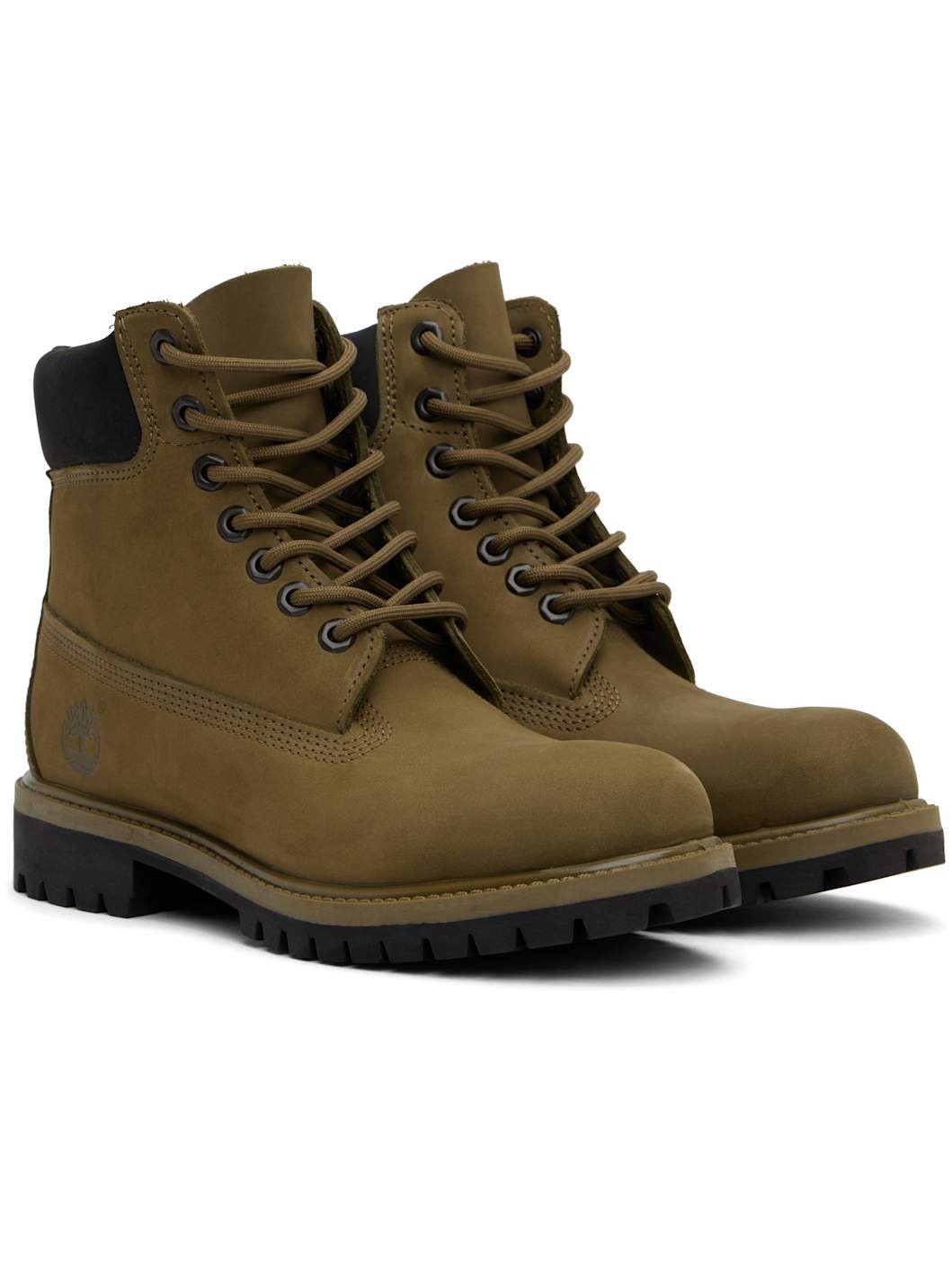 Khaki Premium 6-Inch Lace-Up Waterproof Boots - 4