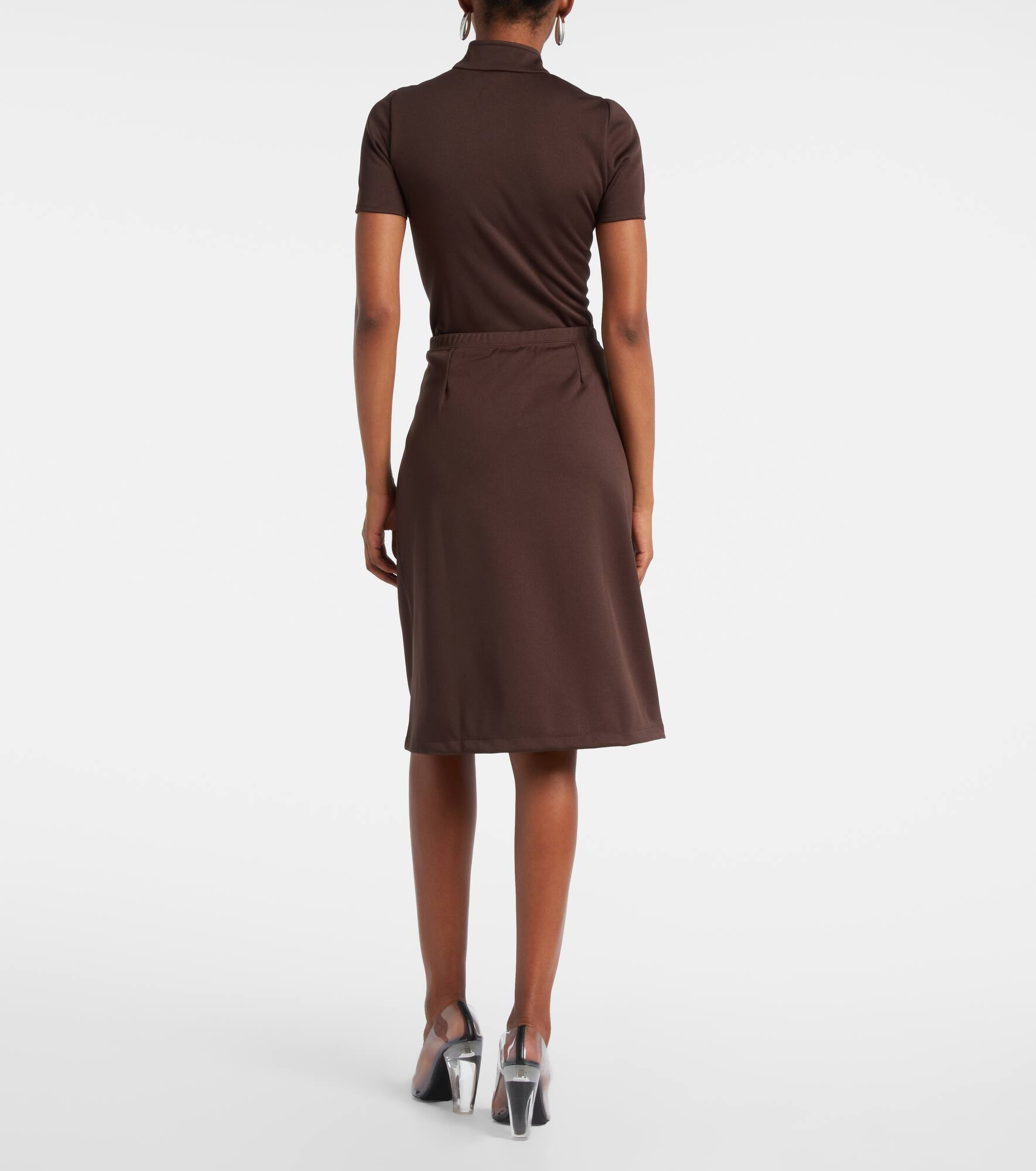 Interlock Tracksuit midi skirt - 3