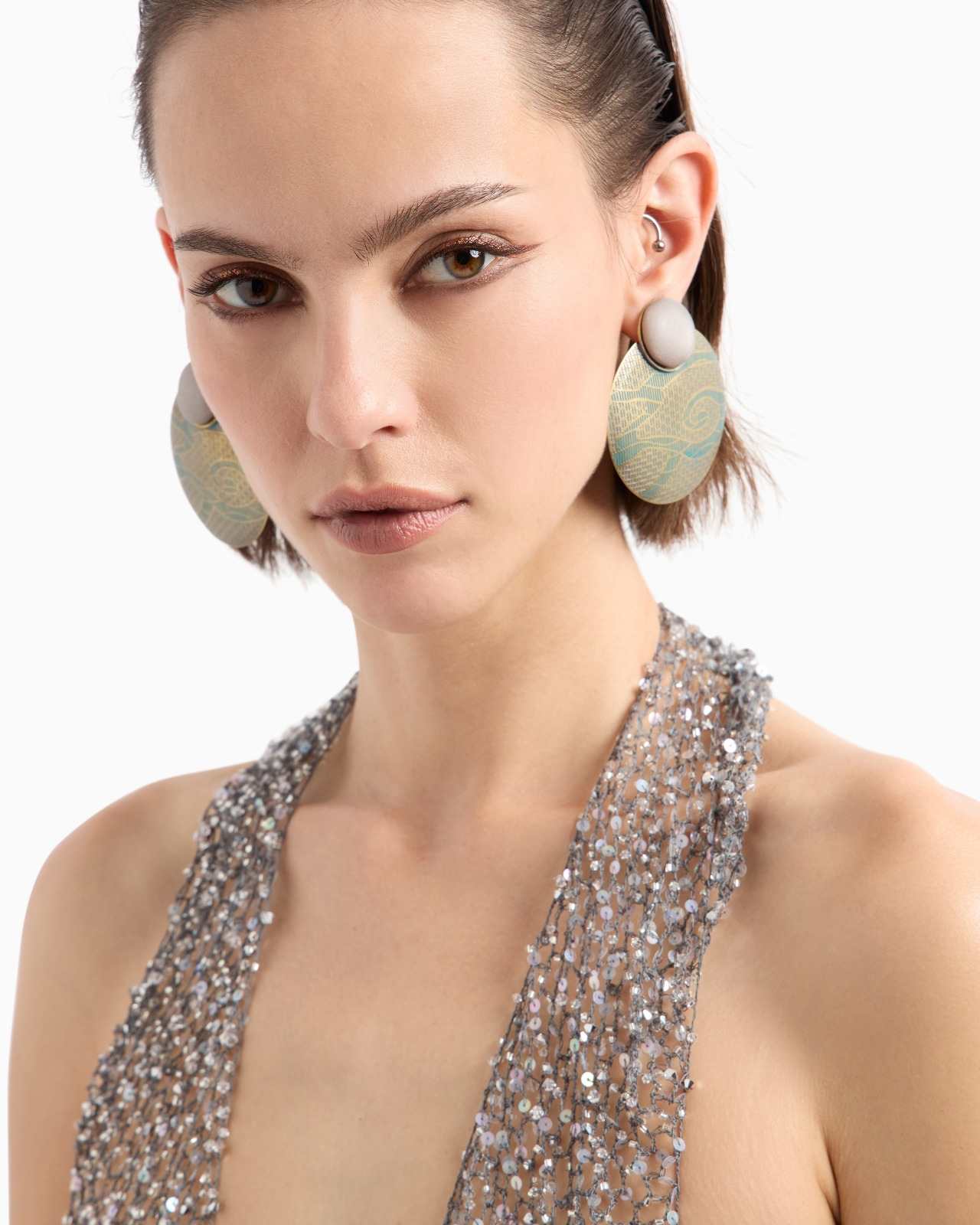 MESH TOP WITH BEAD EMBROIDERY - 4