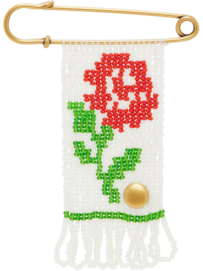Vivienne Westwood Rose Beaded Charm Brooch outlook
