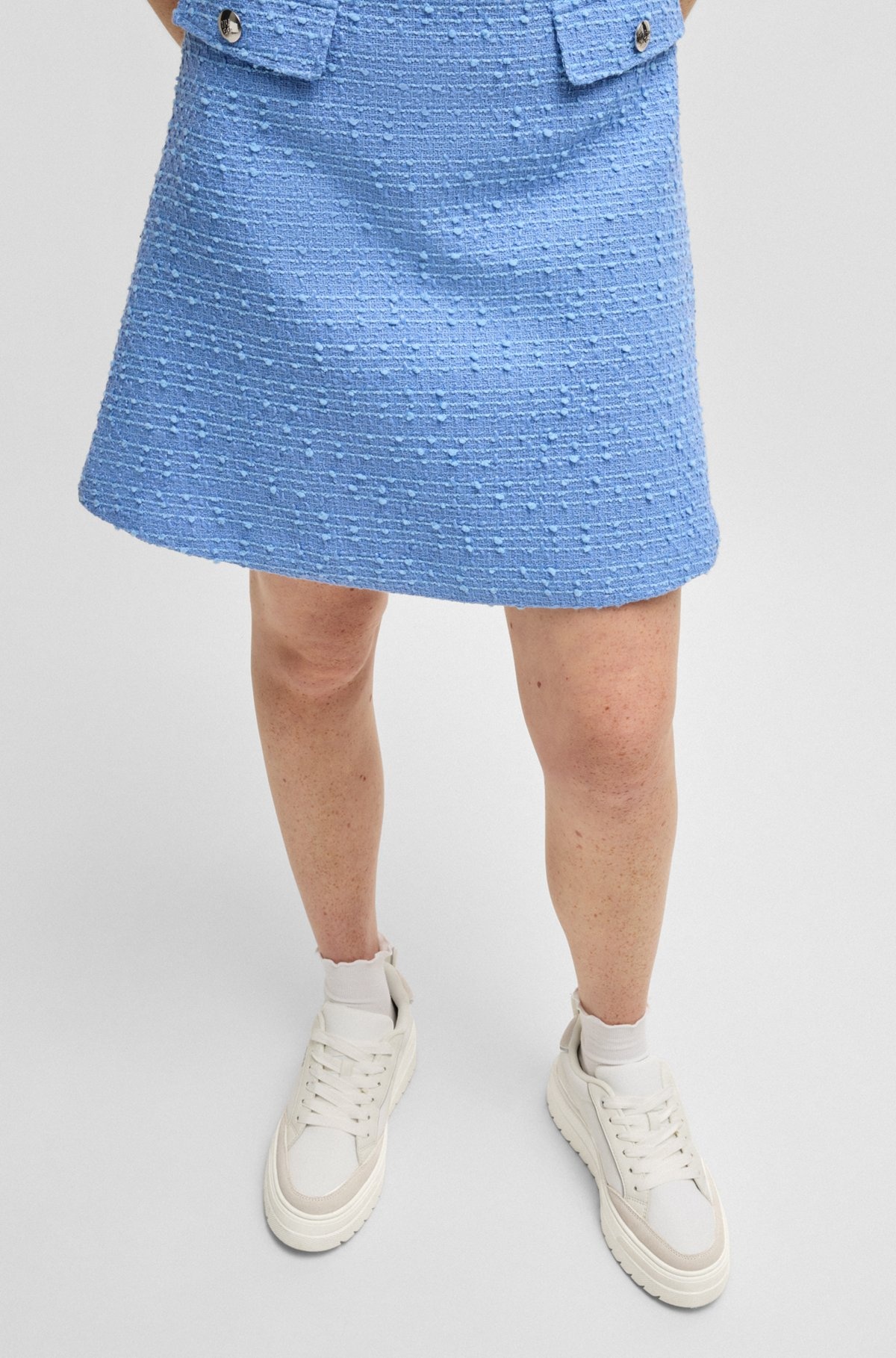PLATFORM TRAINERS WITH SUEDE TRIMS - 4