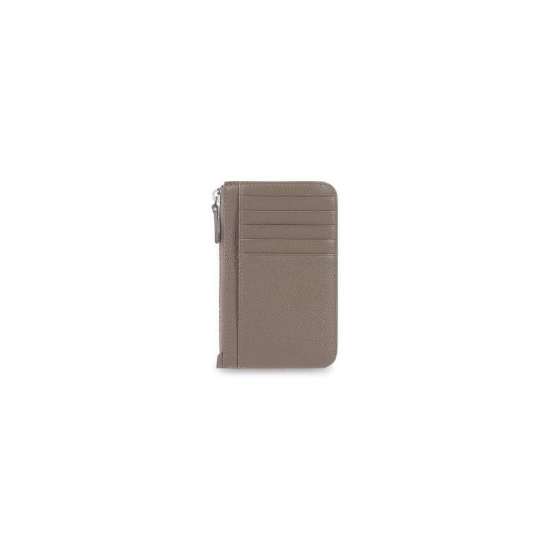 BALENCIAGA Essential Long Coin And Card Holder in Beige outlook