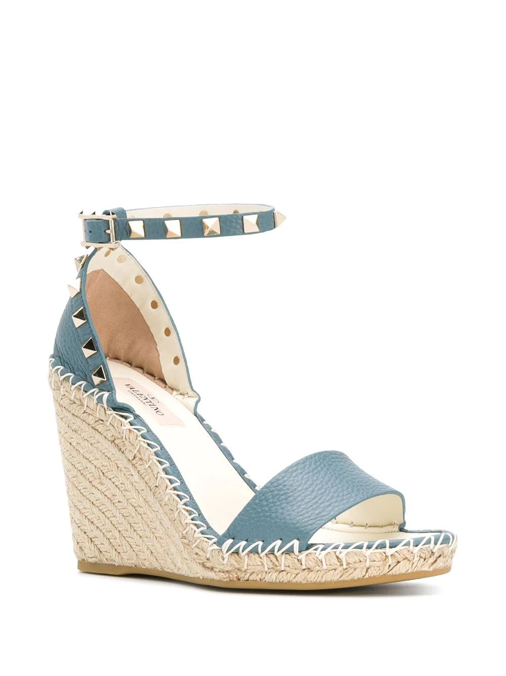 Rockstud 100mm wedge espadrilles - 2