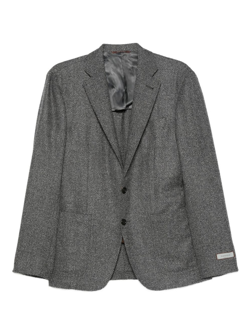 textured two-button jacket 1