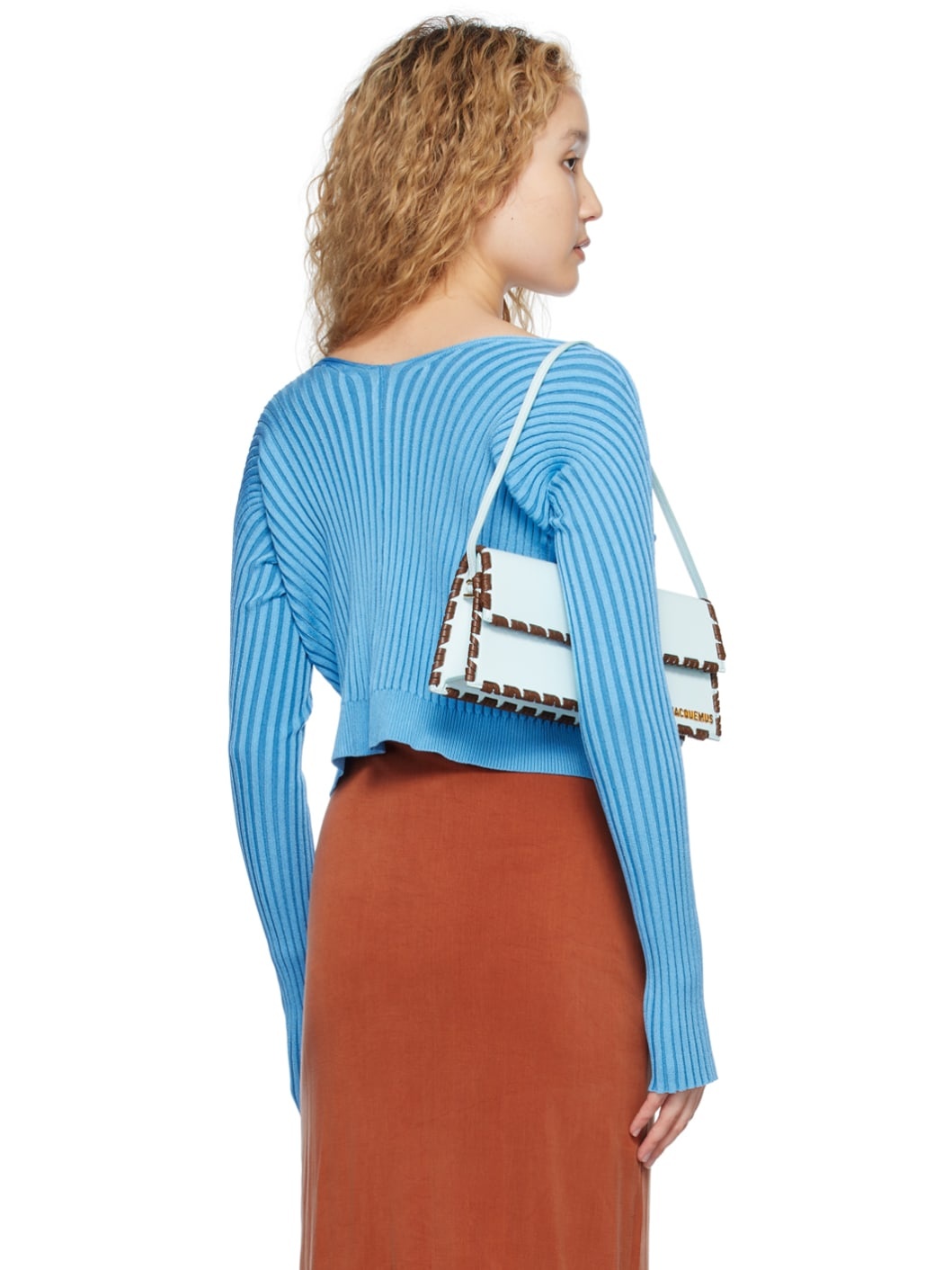 Blue Le Raphia 'La Maille Pralù Longue' Cardigan - 3