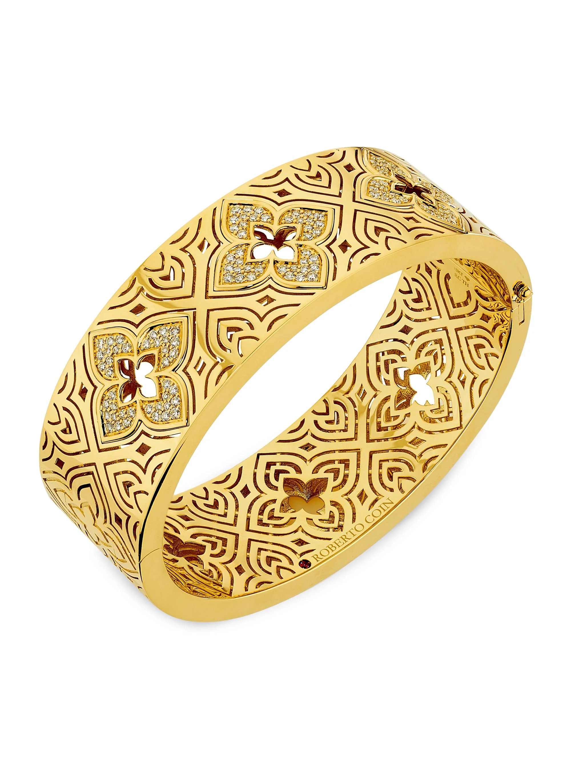 Women's Venetian Princess 18K Yellow Gold & 0.95 TCW Diamond Bangle - Yellow Gold - 1