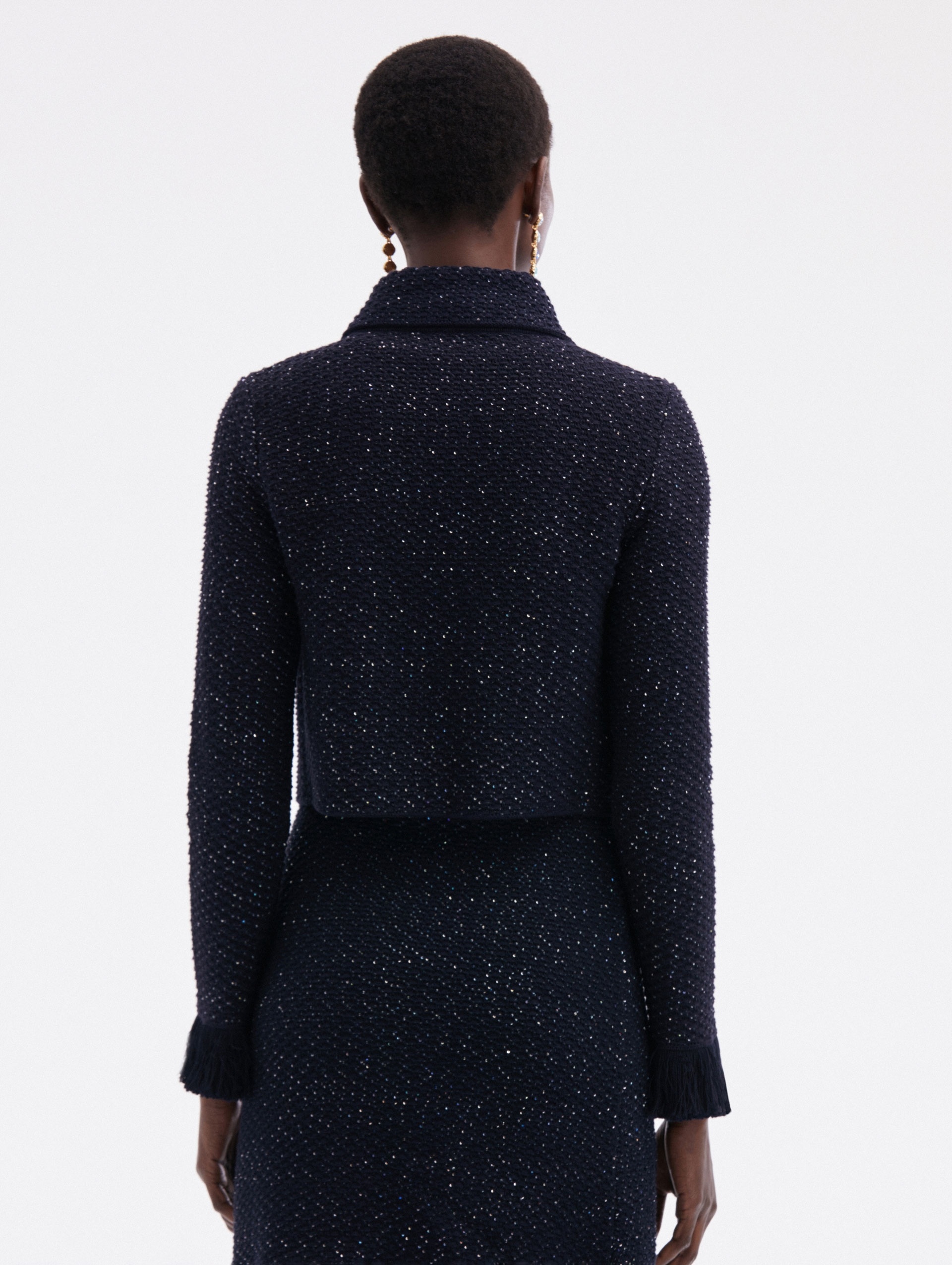 SEQUIN TWEED JACKET - 3