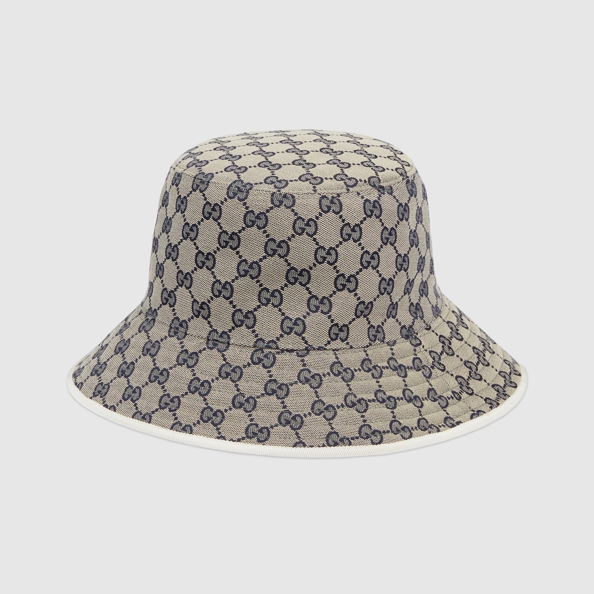 GG canvas and stirrup print reversible hat - 1