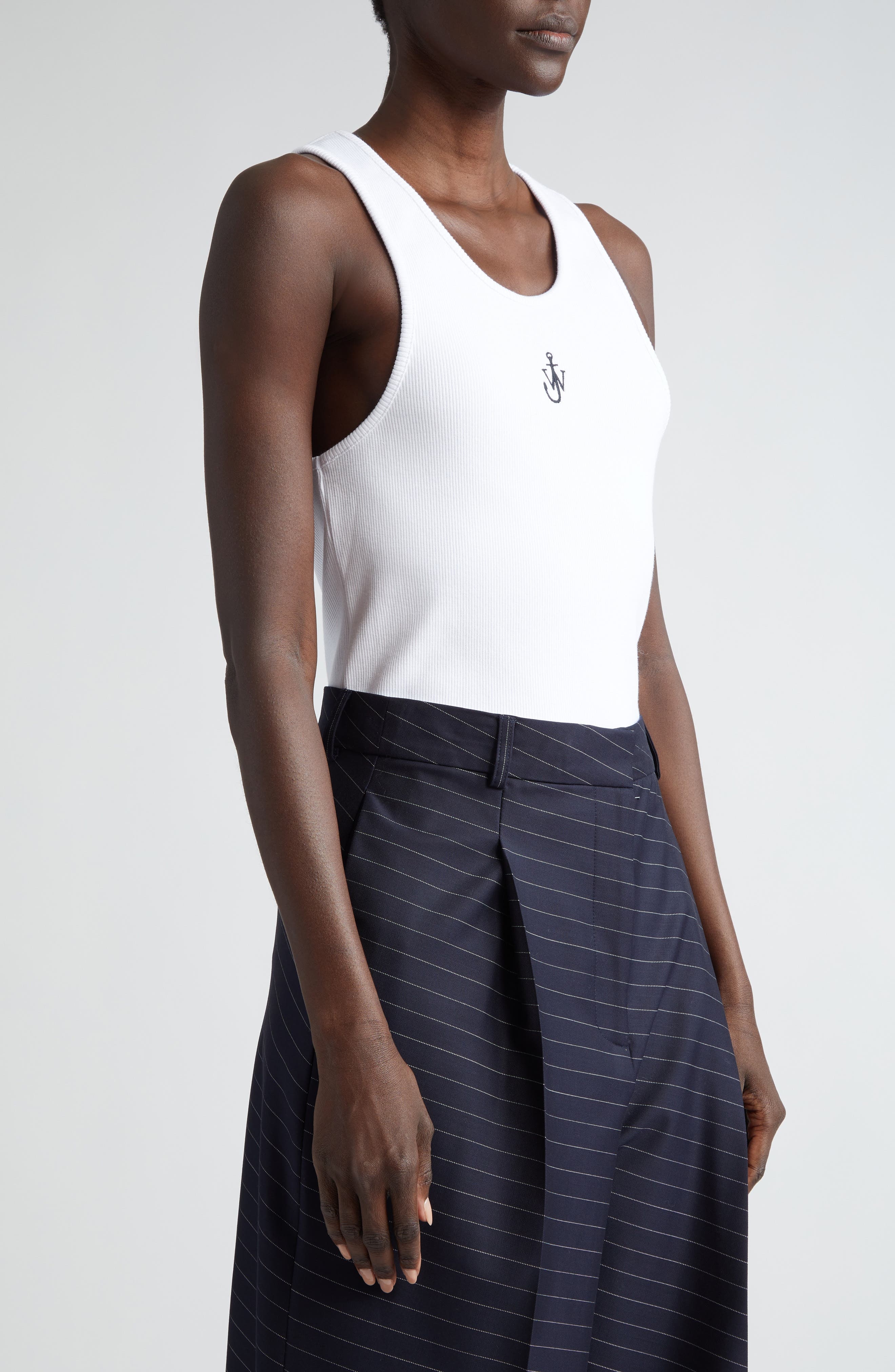 Anchor Logo Embroidered Tank - 4