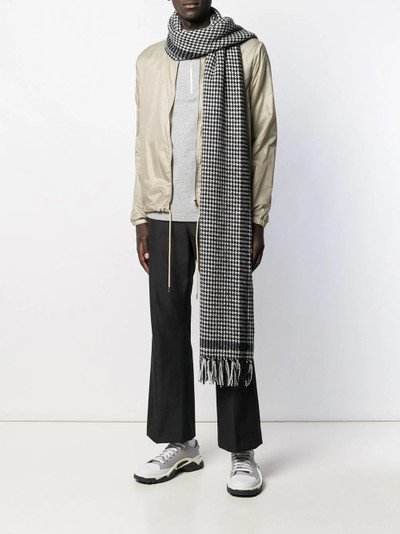 SAINT LAURENT houndstooth print scarf outlook