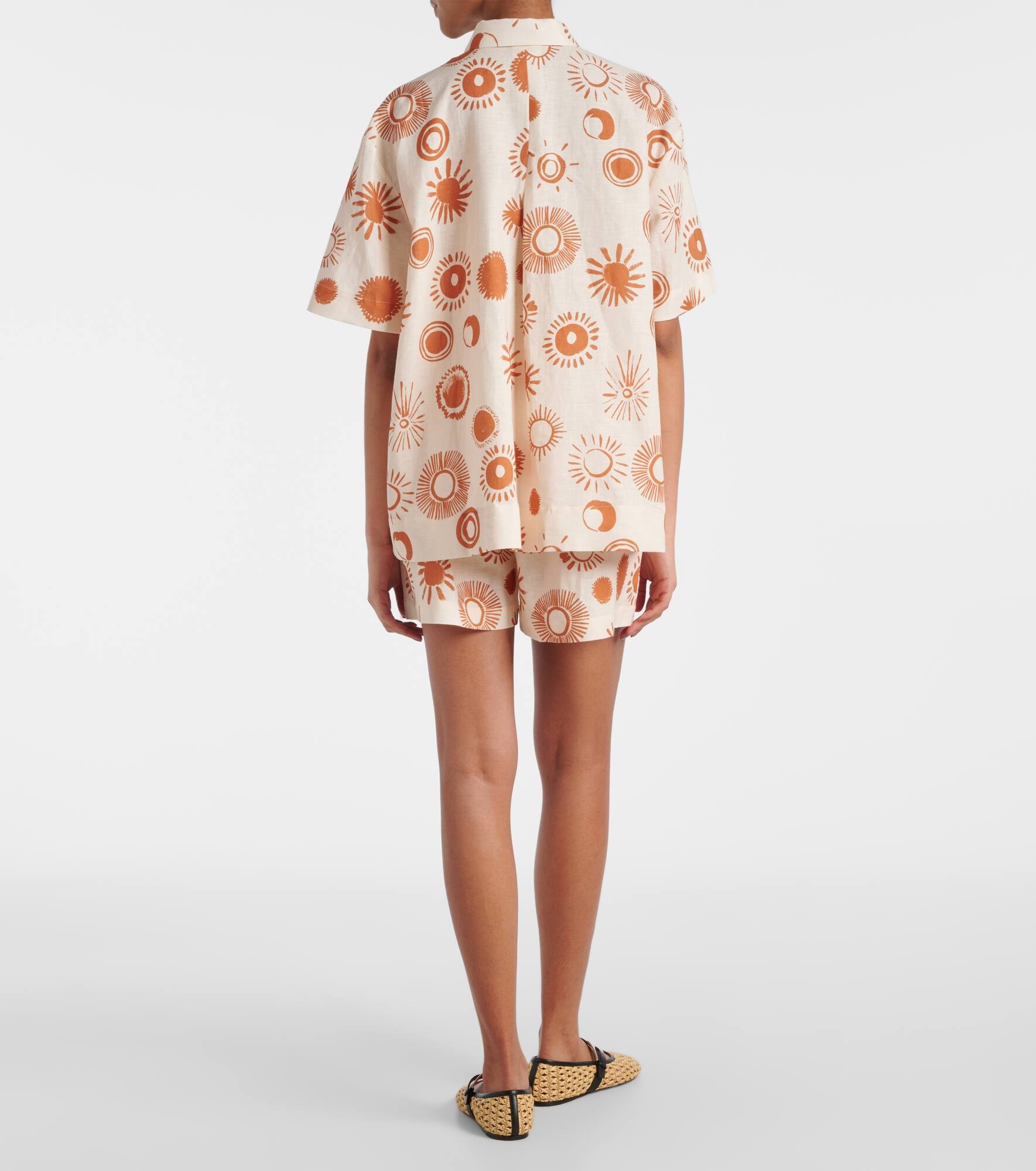 Montauk linen and cotton bowling shirt - 3