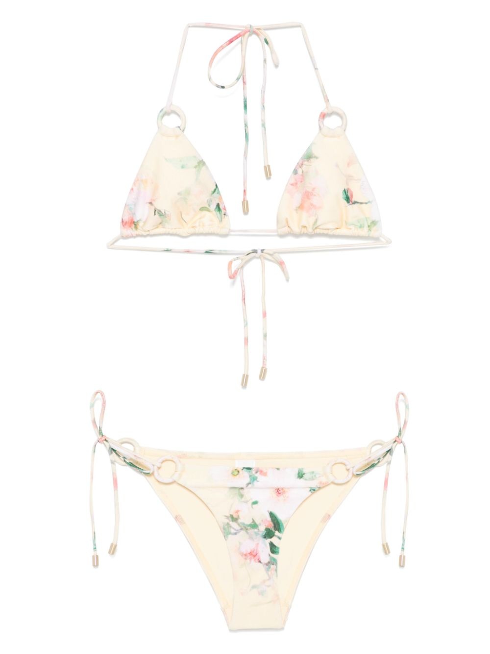 ★Zimmermann★ Everley フラワー付き ビキニ Ivory Zimmermann EVERLEY FLOWER TRIM ビキニ - Ivory | REVOLVE