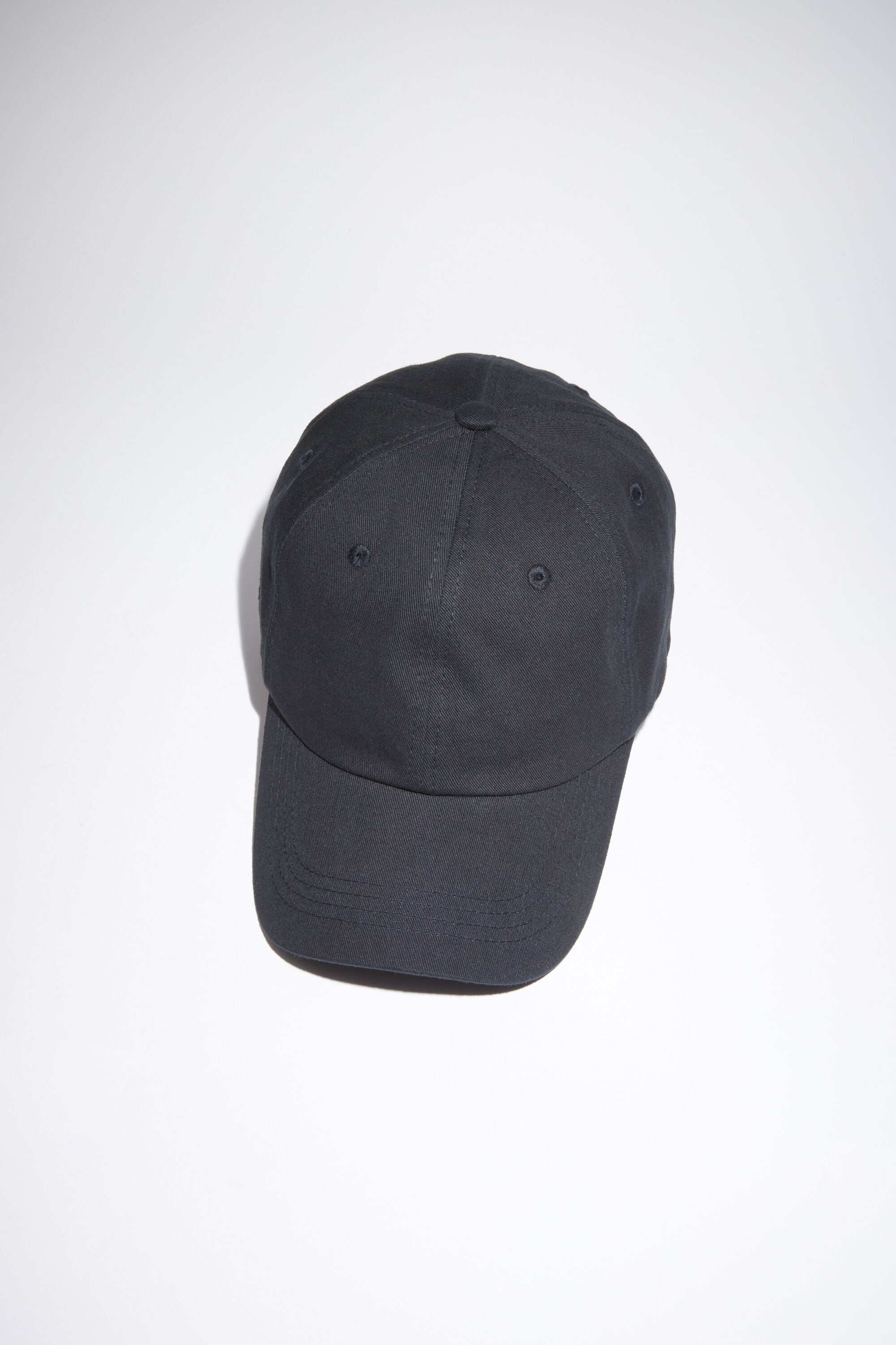 Cotton twill cap - Black - 1