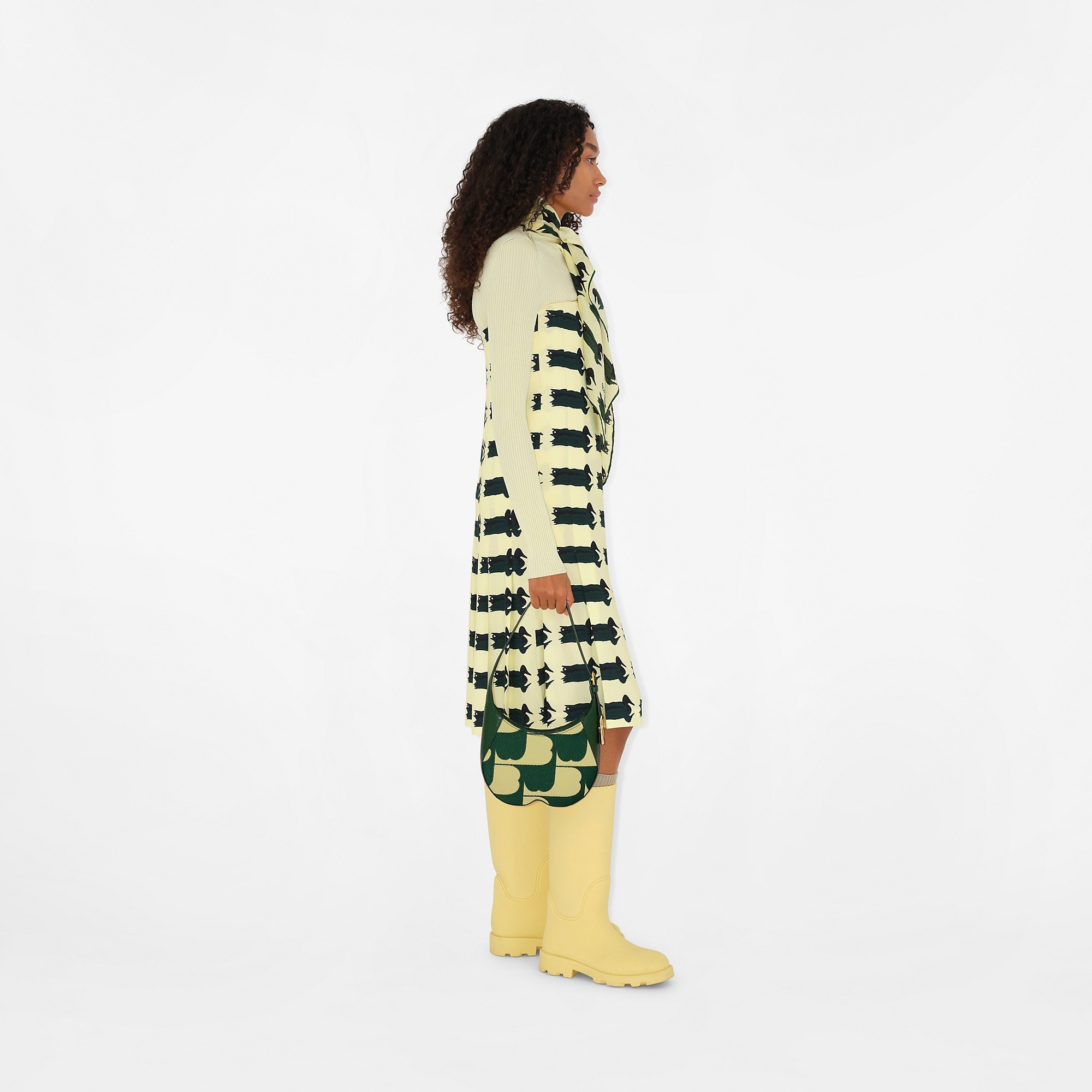 Scarf Rib Knit Sweater - 3