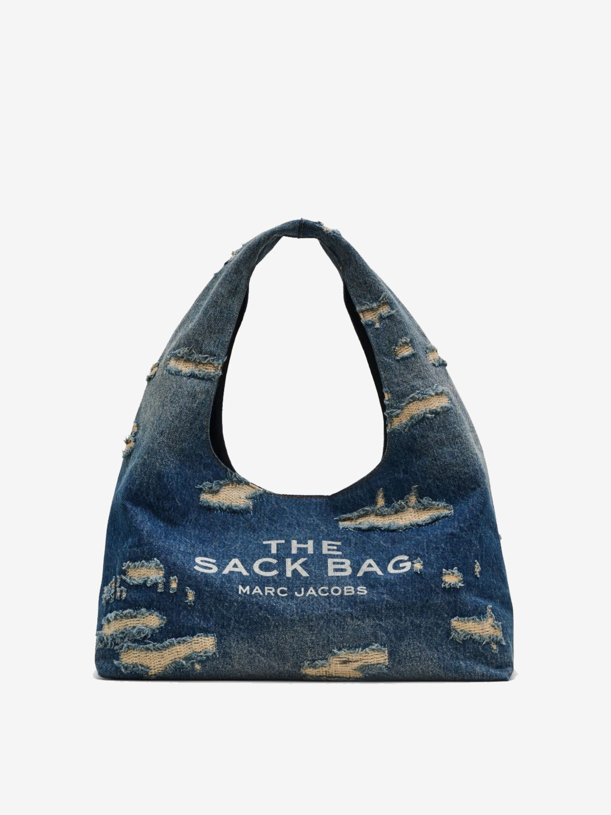 MARC JACOBS - Women Rip and Repair Denim Sack Bag - 1