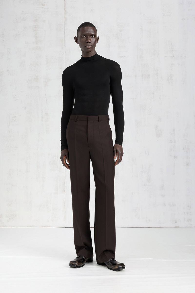 Wool Wide-Leg Trousers 1