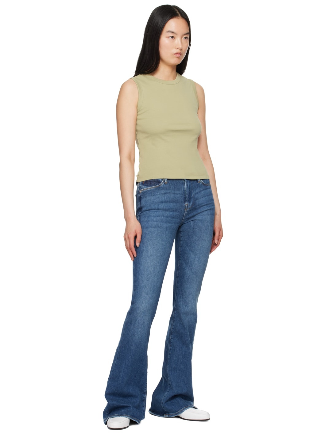 Blue 'Le High Flare' Jeans - 4