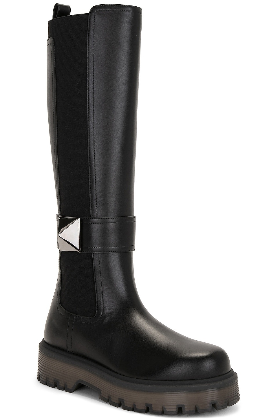 One Stud Boot in Black - 2