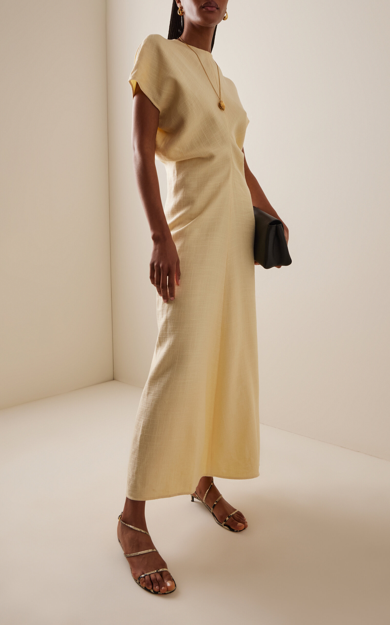 Slouch Waist Dress yellow - 2