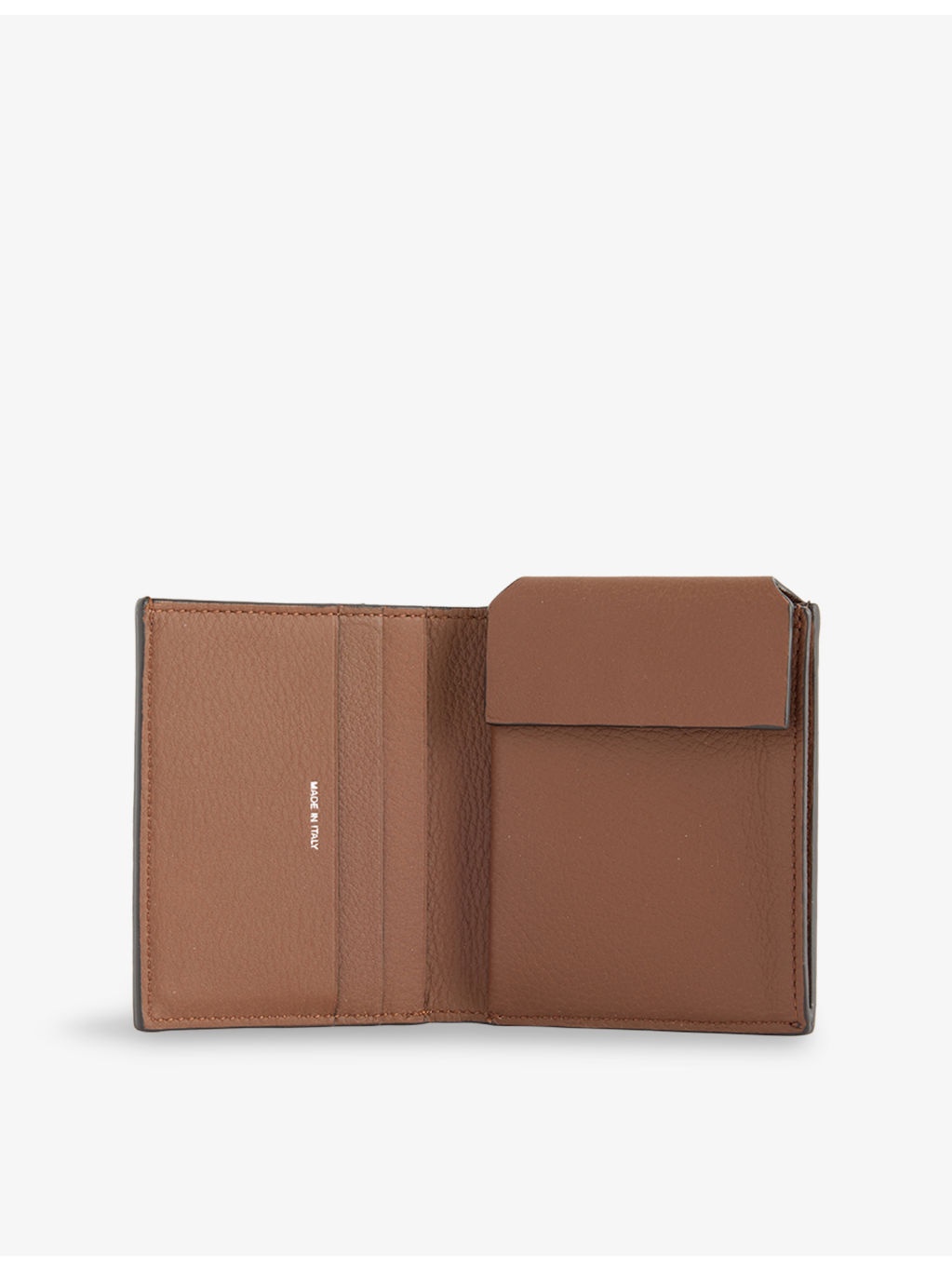Bifold Striped Leather Coin Purse - 4