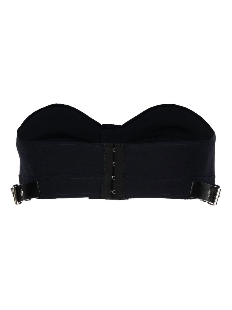 rokh belt-strap detailed cropped top outlook