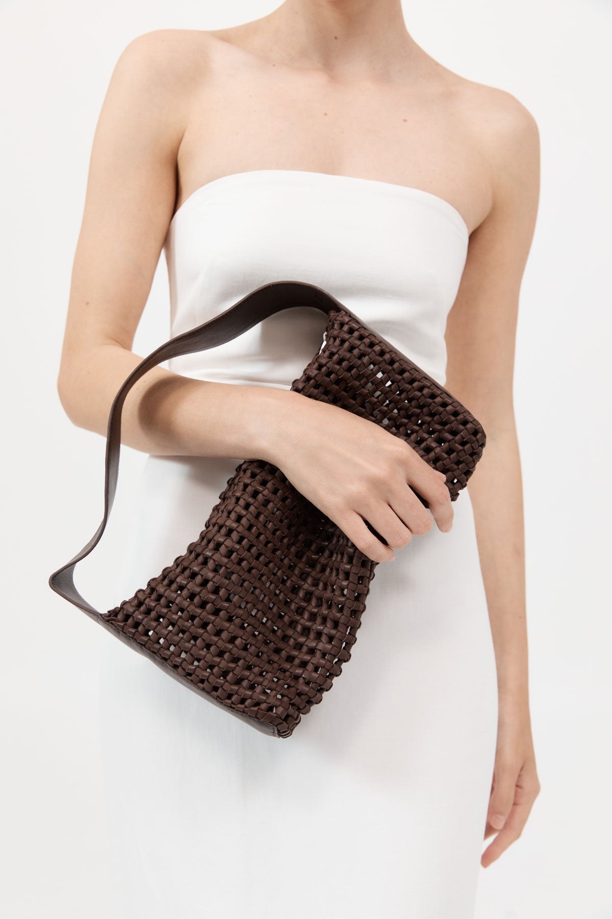Macrame Mesh Bag - Chocolate - 3