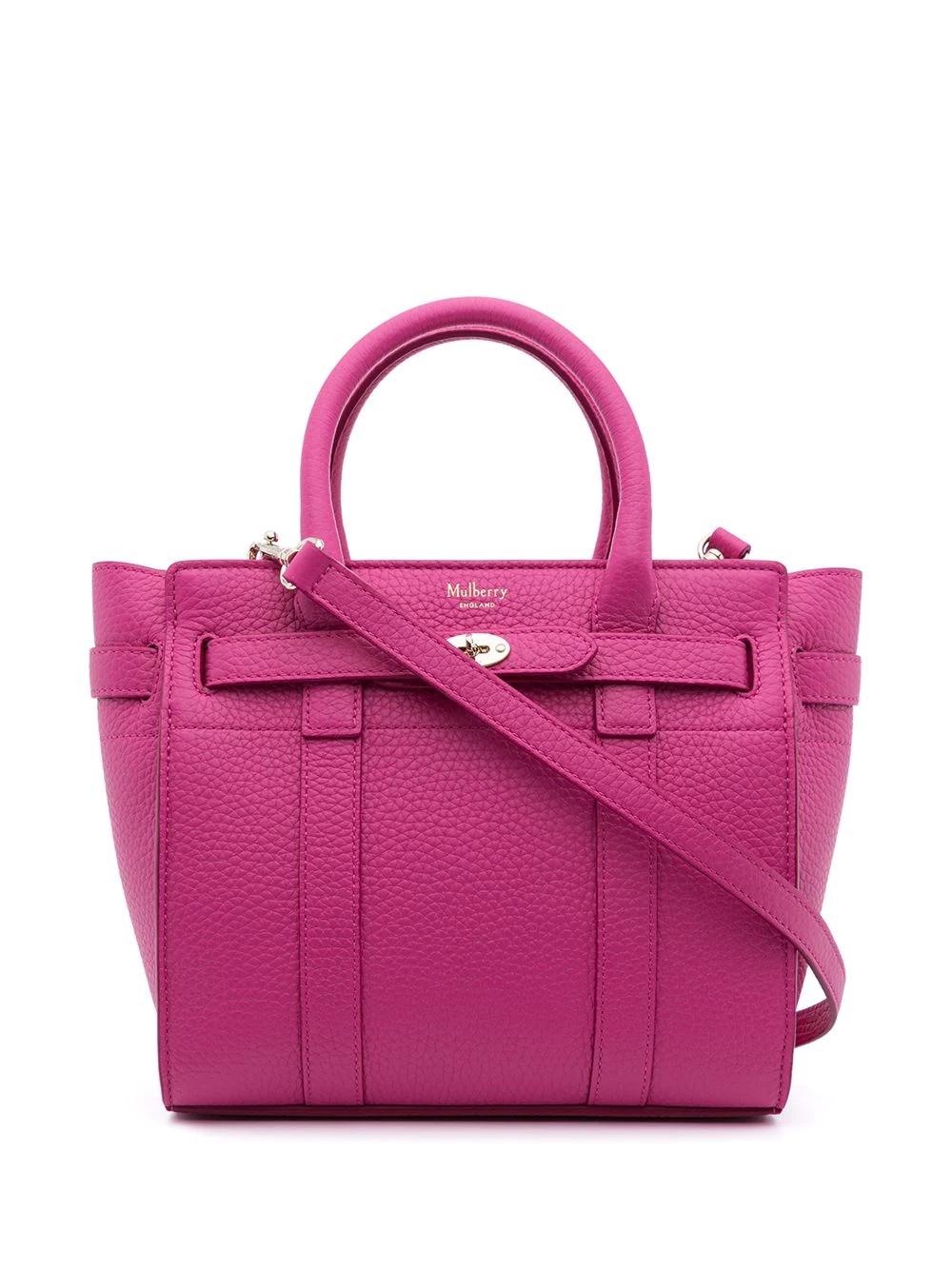 mini zipped Bayswater grained bag - 1