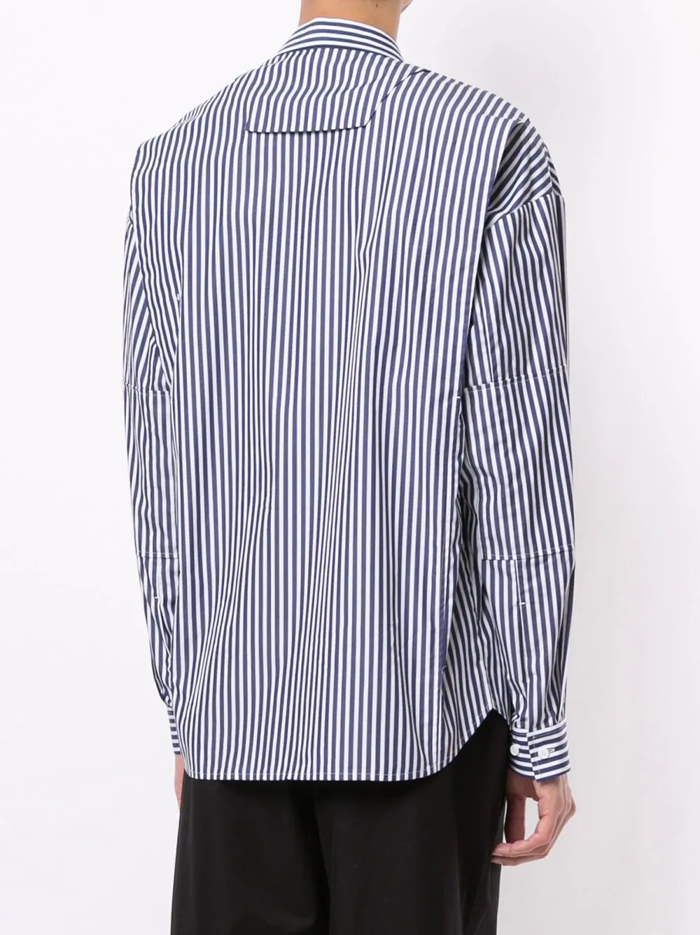 striped long-sleeved shirt - 4