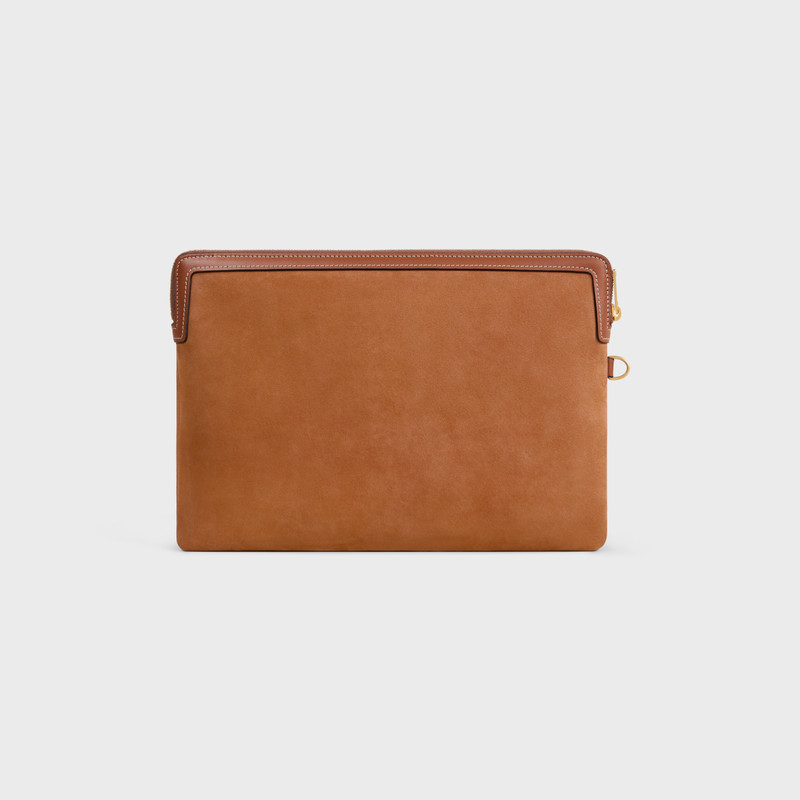 SMALL POUCH WITH STRAP Cuir Triomphe IN NUBUCK CALFSKIN 4