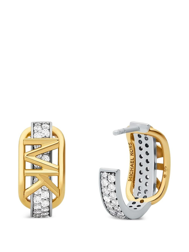 MICHAEL KORS logo earrings outlook