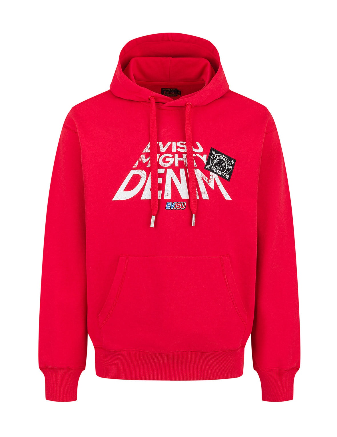 Slogan Print with Godhead Patch Embroidery Relax Fit Hoodie - 11