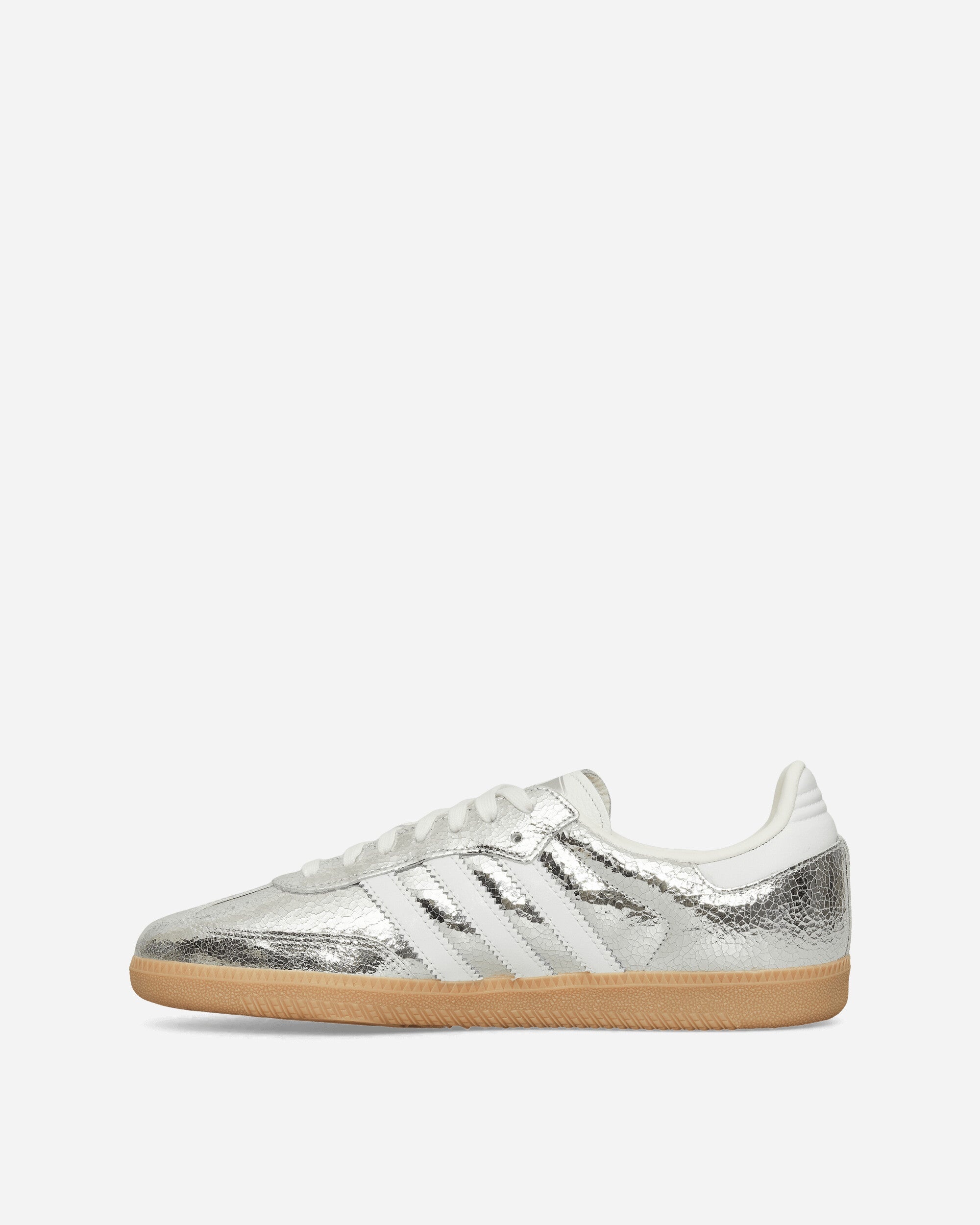 Women's Samba OG Sneakers Silver Metallic / Cloud White - 3