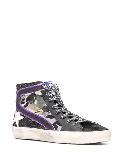 Golden Goose Superstar glittered high-top trainers outlook