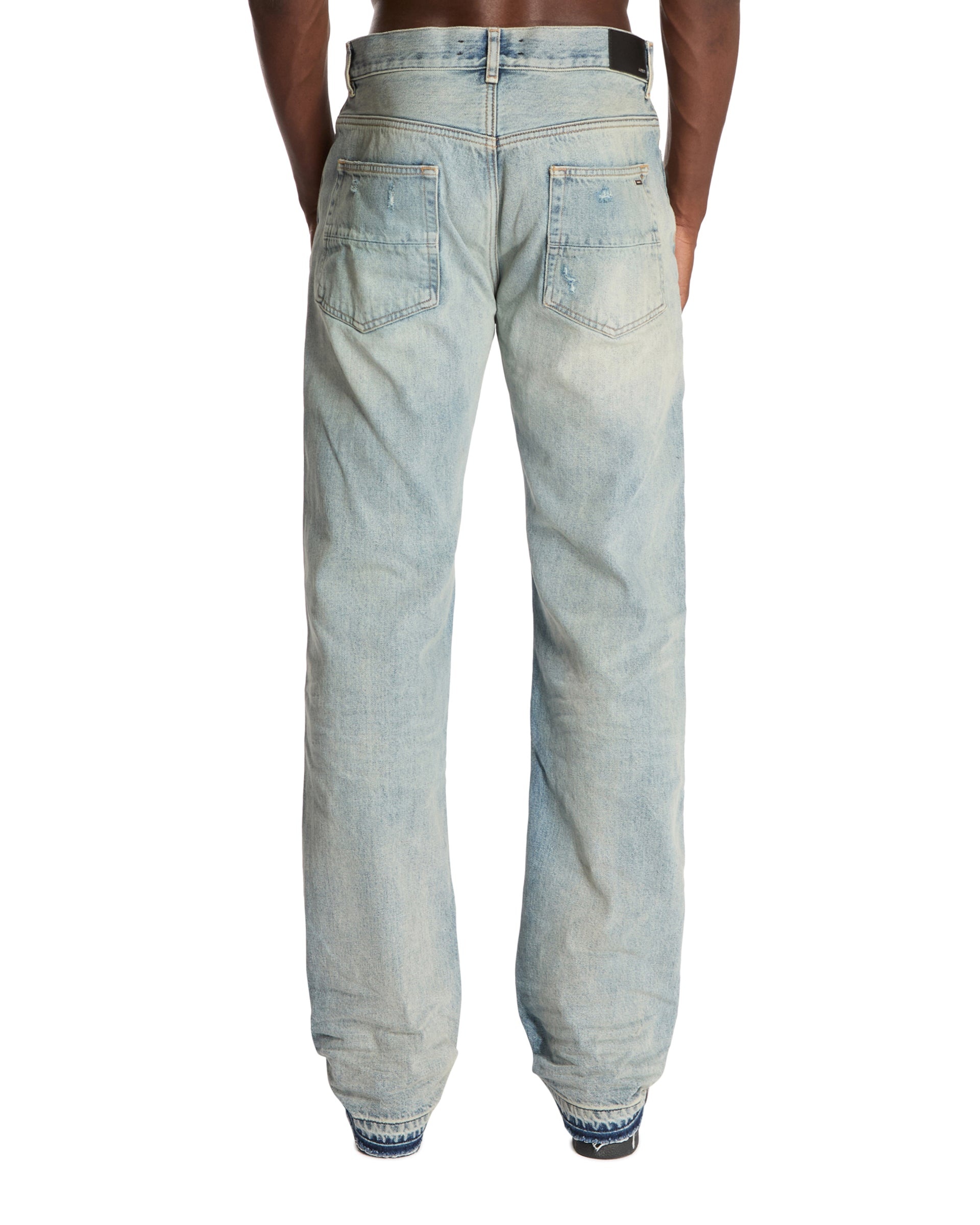 Blue Straight-Leg Jeans - 3