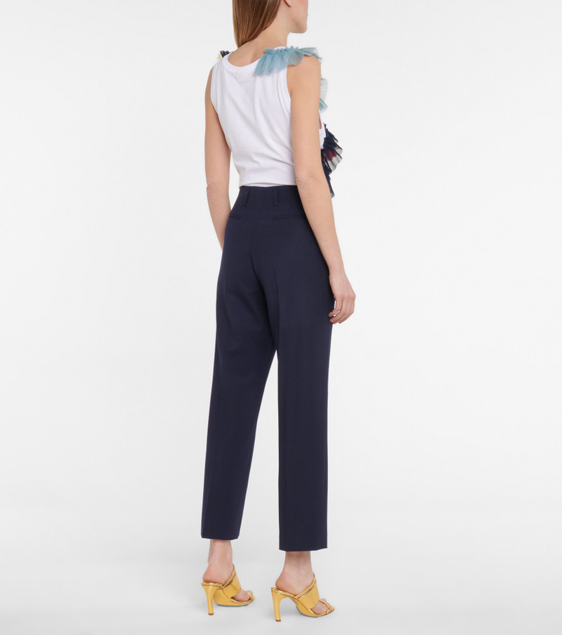 Mid-rise straight pants 3
