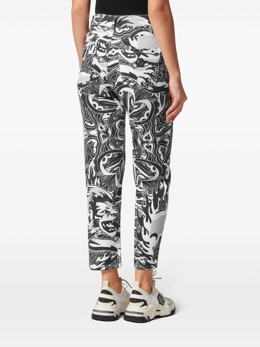 graphic-print jeans - 3