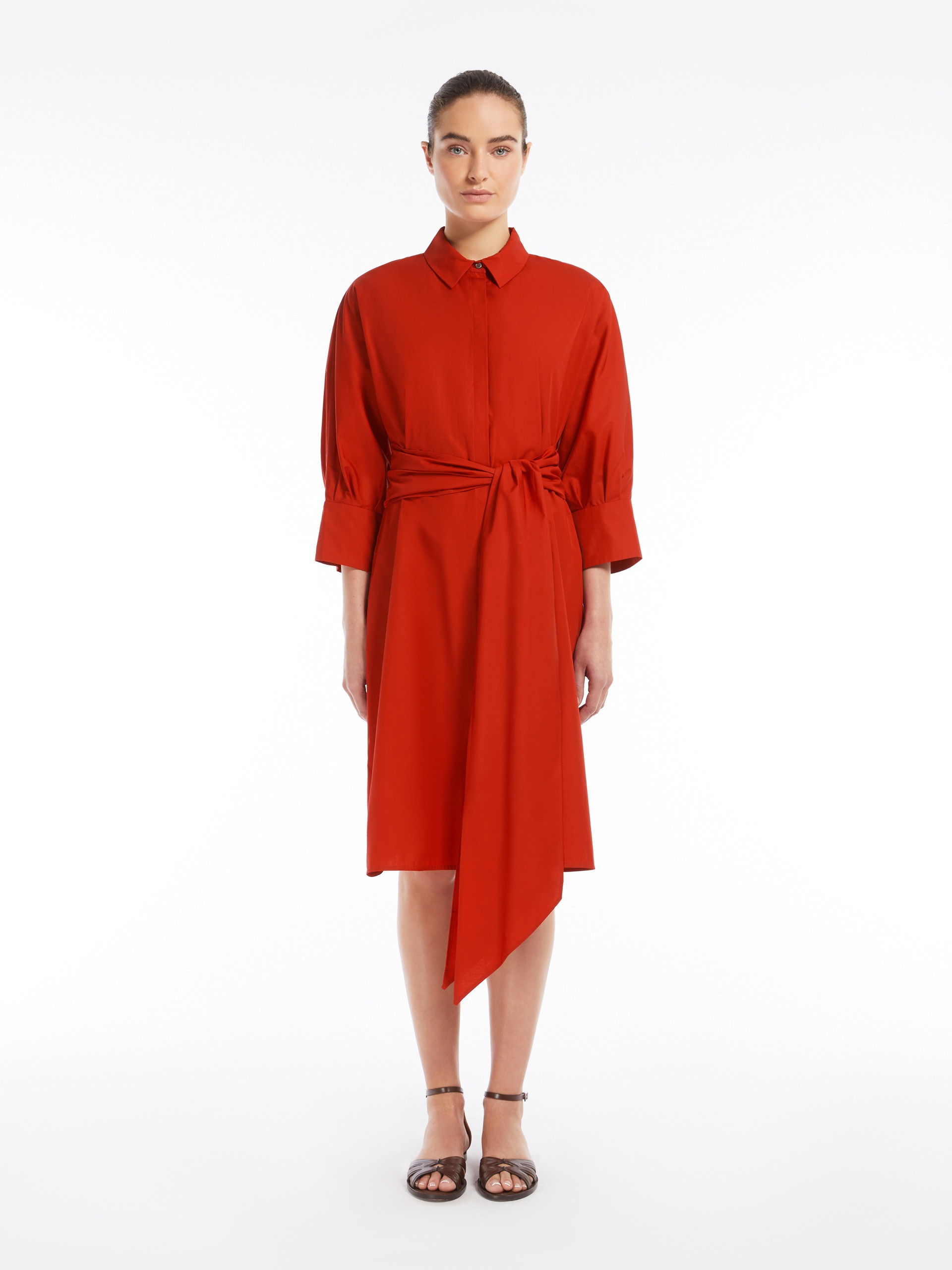 TABATA Poplin shirt dress - 3