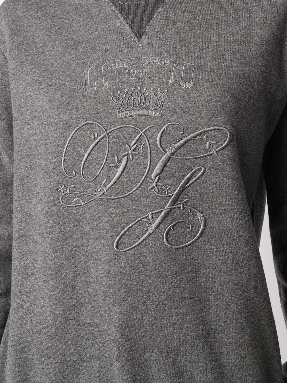 logo-embroidered long-sleeve sweatshirt - 5