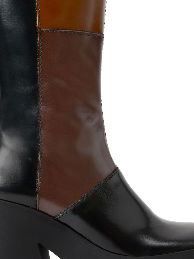 MIISTA 70mm Belinda leather panelled boots outlook