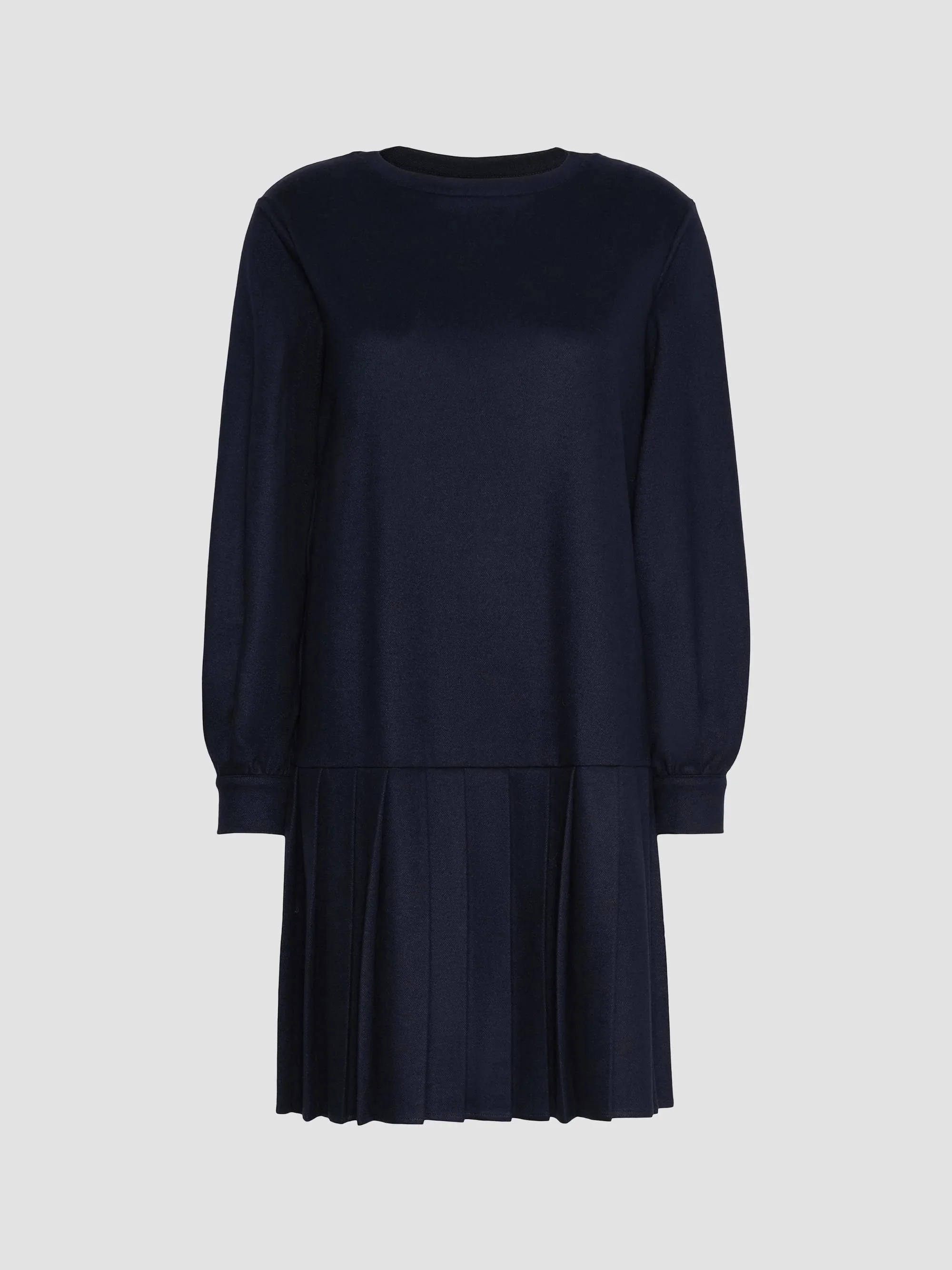 Women's Jacquard Jersey Dress - Navy - 1