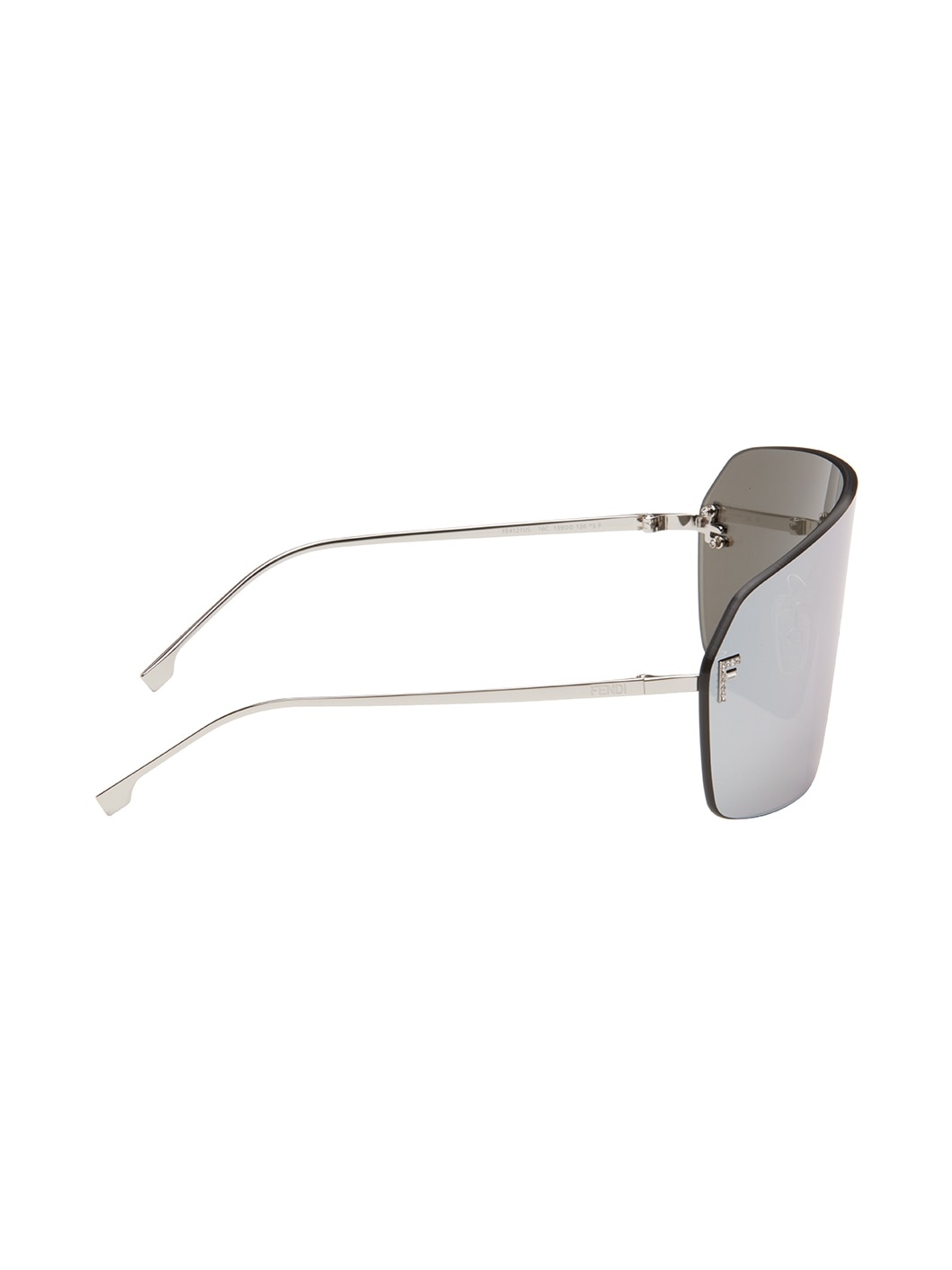 Gunmetal & Silver Fendi First Crystal Sunglasses - 2