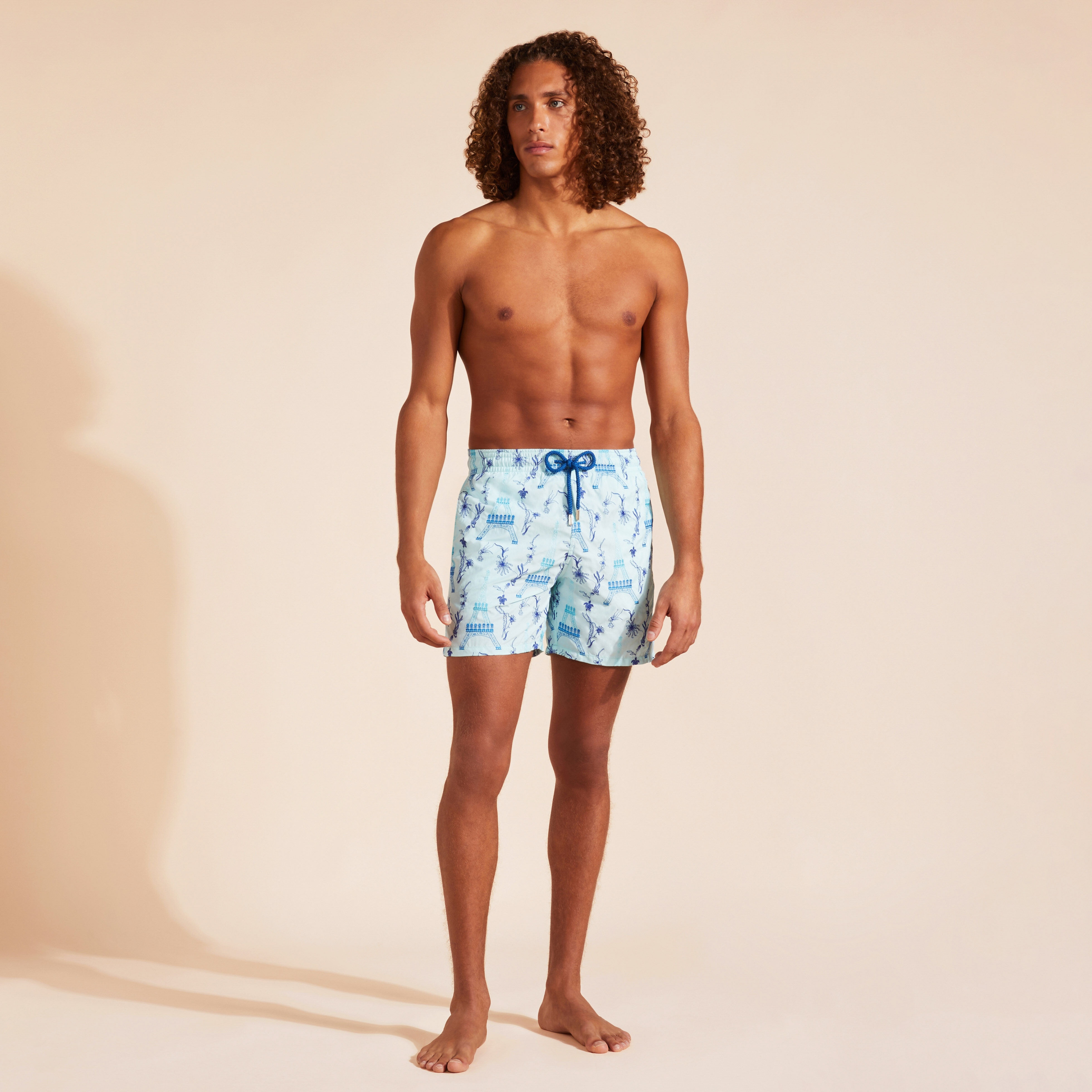 Men Swim Trunks Embroidered Poulpe Eiffel - Limited Edition - 3