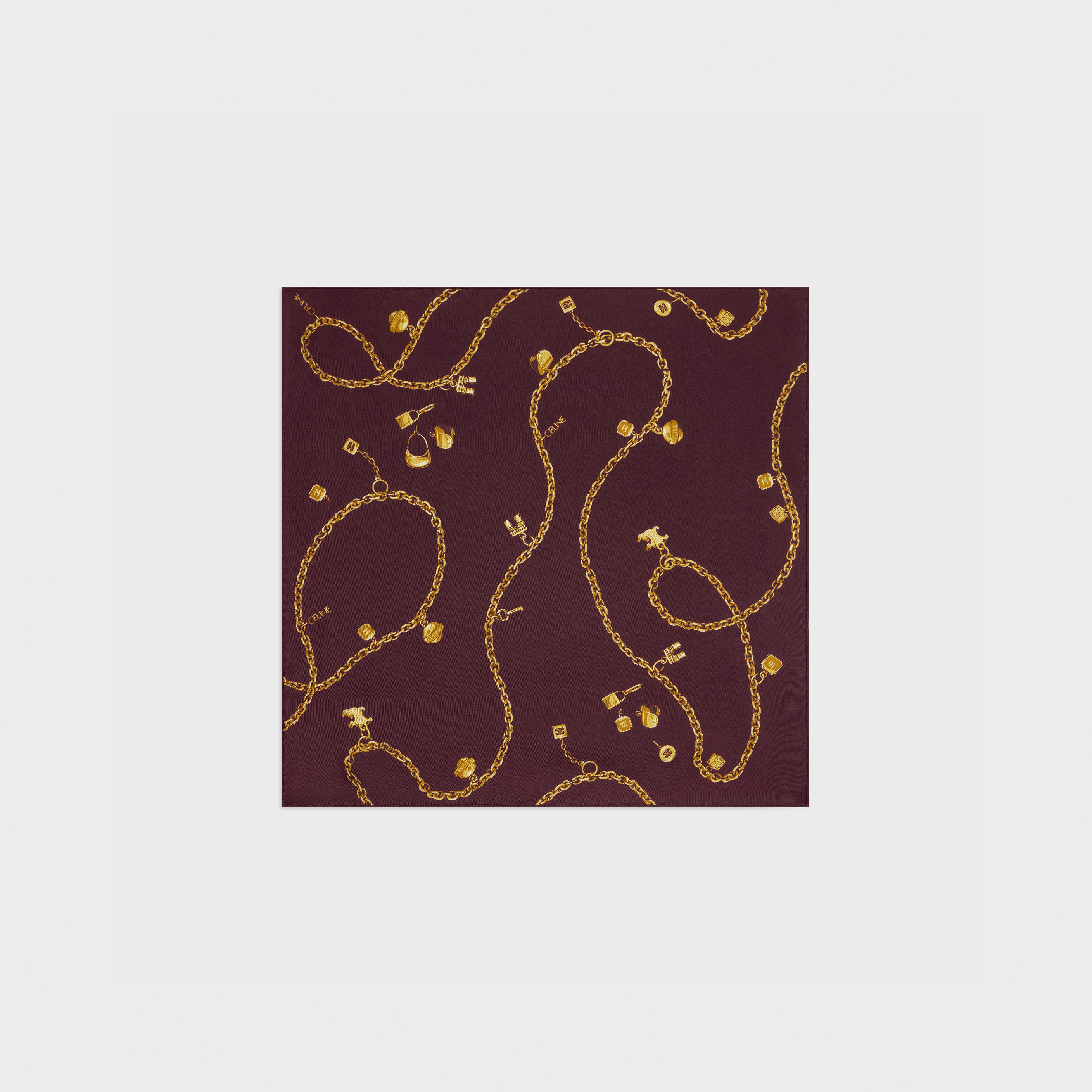 bandana in silk twill - 1