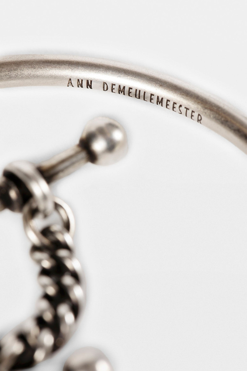Ann Demeulemeester Naemi Slim Bracelet with Chain outlook